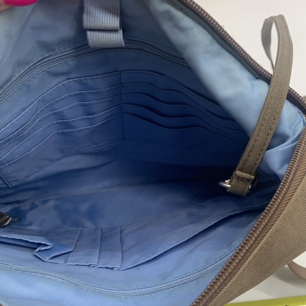 Baggallini Brown Crossbody Nylon 3 Front Pocket Bag for Travel everyday MCB3796I - Picture 10 of 15